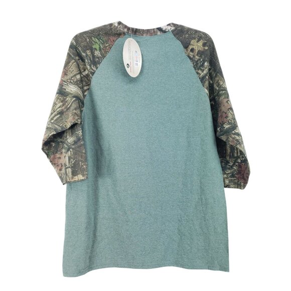Mossy Oak Reglan Tee Shirt Men's Size Medium Camouflage - Picture 2 of 7